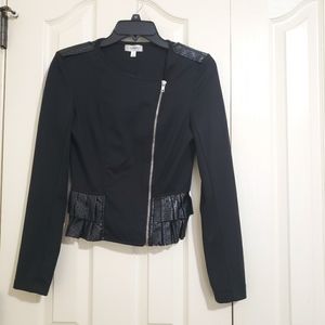 Olsenboye Black Moto Jacket Size S